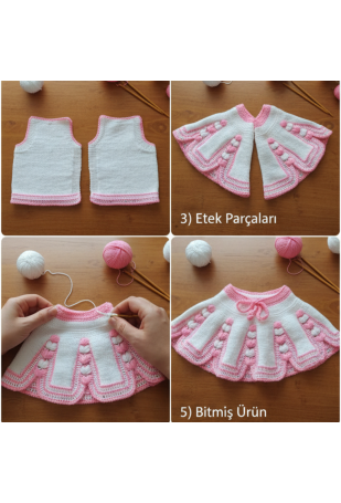 El Örgü Yelek Etek Takım El Örgü Yelek Etek Takım